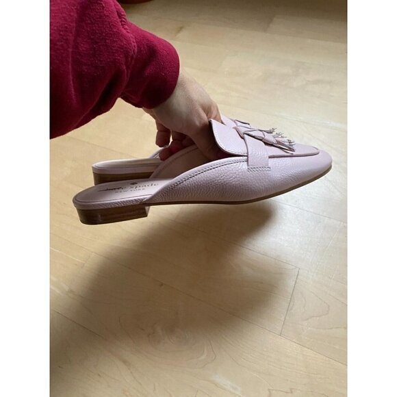 KATE Spade BNWT "Berkley" pink slip on muless NEW flats tassel - Picture 5 of 9